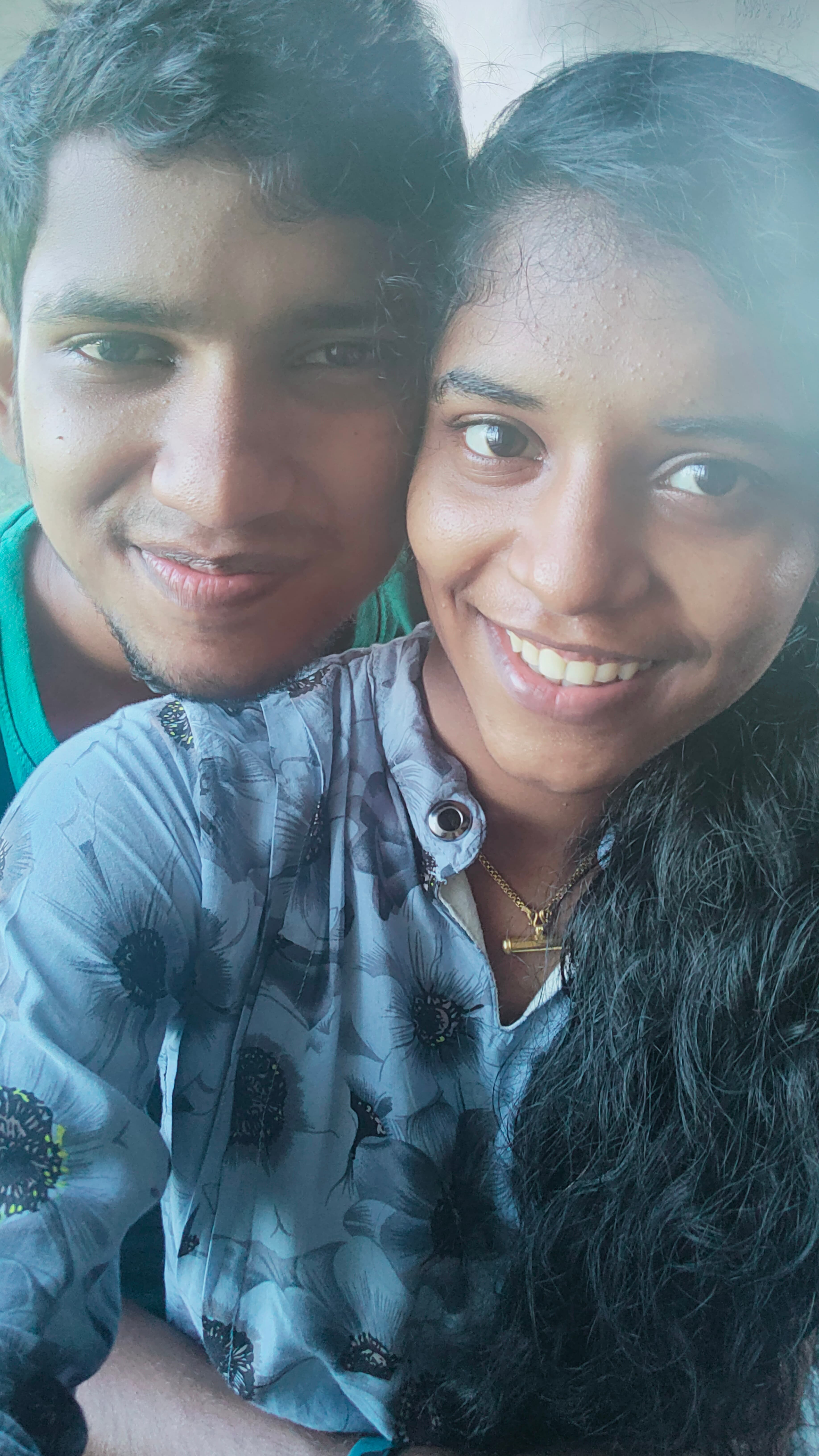 Close up selfie together