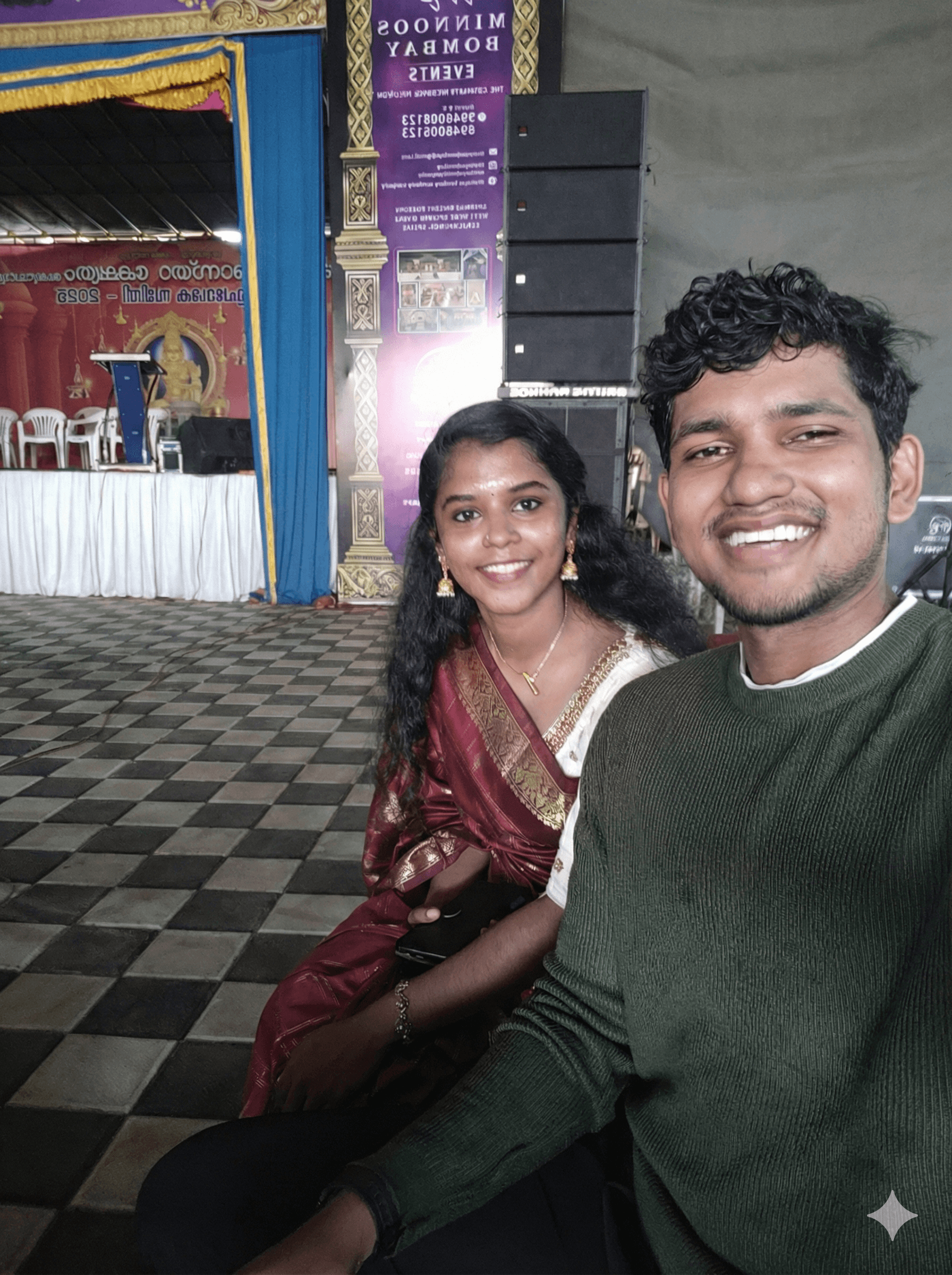 Smiling group photo at a celebration